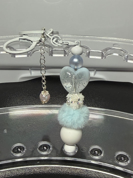 Keychain - Blue Heart