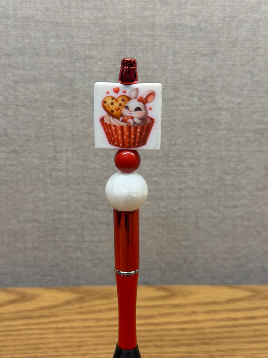 Valentines Day Pen- Heart Bunny